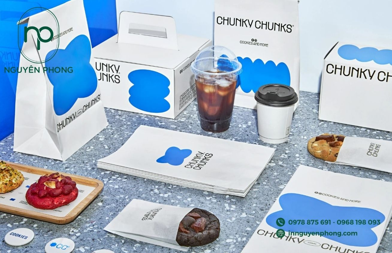 Trọn bộ bao bì túi giấy đựng bánh kẹo 